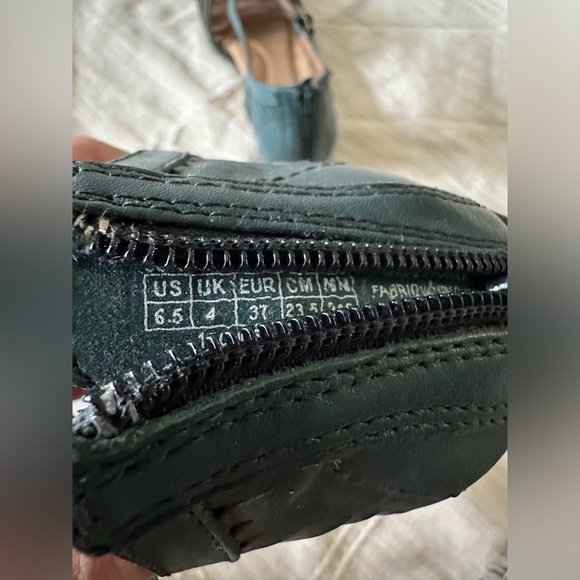 Women's Green Leather Rockport Sandals Size 6.5 Comfort Shoes - Picture 4 of 7